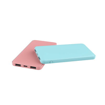 เคลือบยาง 5000mAh Ultra Slim Power Bank สำหรับโทรศัพท์มือถือ