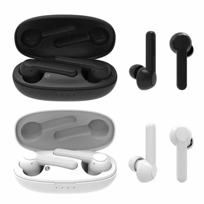 หูฟังไร้สายฝาแฝด CE RoHs 15m หูฟัง Bluetooth 5.0 ตามหลักสรีรศาสตร์