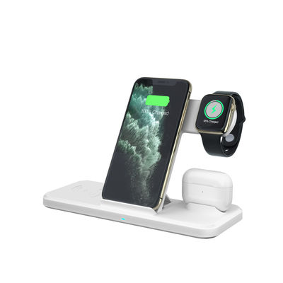 N51 4 In 1 เครื่องชาร์จโทรศัพท์ไร้สายแบบพกพา Power Bank Qi Wireless Charger