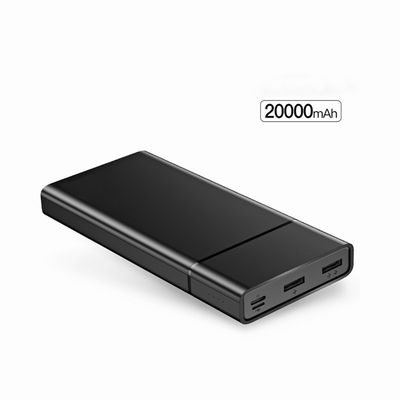 ความจุสูง 20000mAh 380g ชุดแบตเตอรี่ USB คู่