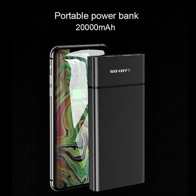 ความจุสูง 20000mAh 380g ชุดแบตเตอรี่ USB คู่