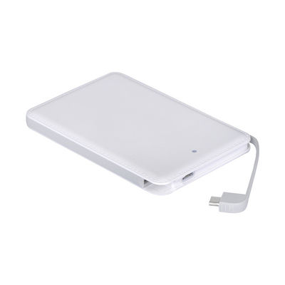 สาย Micro USB 10000mAh 9.8 มม. สายเคเบิลในตัว Power Bank