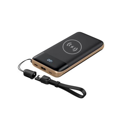 Dual Outputs 255g 138mm Wireless Charging Power Bank