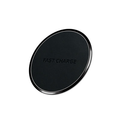 ที่ชาร์จโทรศัพท์แบบพกพาแม่เหล็กแบบกลมหนัง PU 105 มม