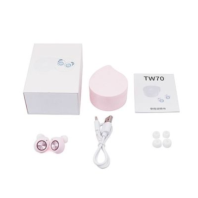 SBC AAC 123db TWS หูฟังบลูทู ธ ไร้สายทรูพร้อมเคสชาร์จ