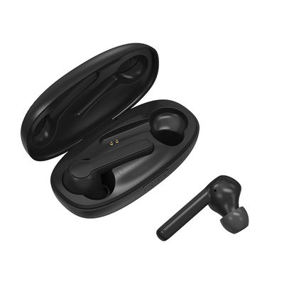หูฟังไร้สายฝาแฝด CE RoHs 15m หูฟัง Bluetooth 5.0 ตามหลักสรีรศาสตร์