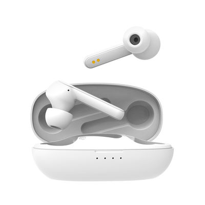 หูฟังไร้สายฝาแฝด CE RoHs 15m หูฟัง Bluetooth 5.0 ตามหลักสรีรศาสตร์