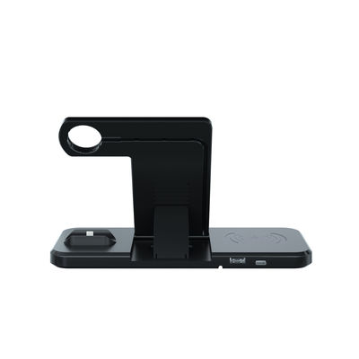 N51 4 In 1 เครื่องชาร์จโทรศัพท์ไร้สายแบบพกพา Power Bank Qi Wireless Charger