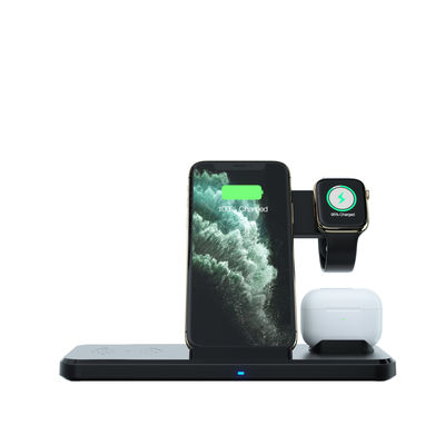 เครื่องชาร์จไร้สายแบบพกพาเร็ว Qi 15W สำหรับ iPhone 11 XR X 8 Watch